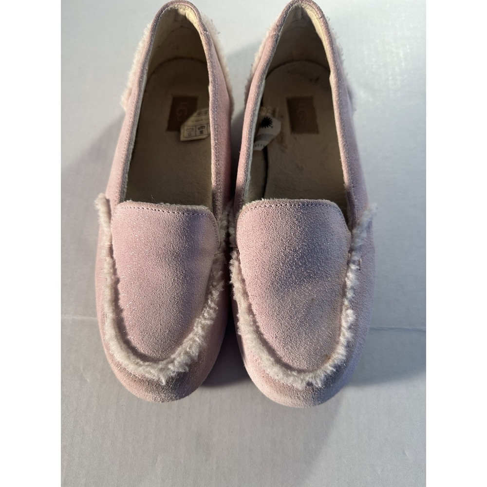 Ugg Haily Port Slippers Light Pink With Silver Glitter/Sparkle Size 6 New